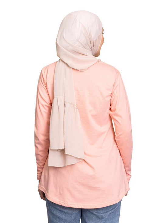 Powder Rose Printed Long - Sleeve Design 7 - Khotwh